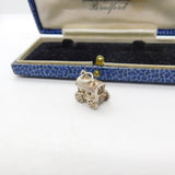 Sterling Silver Traditional Travellers Wagon Charm Pendant Vintage c1970