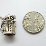 Sterling Silver Beer Tankard Charm Pendant Vintage c1970