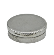Art Deco Sterling Silver Circular Patch Box Antique 1918 Birmingham