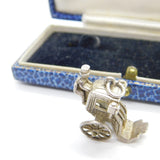 Sterling Silver Traditional Victorian Horse Carriage Charm Pendant Vintage c1970