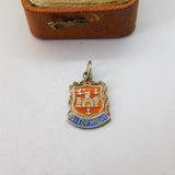 Sterling Silver Isle of Wight Souvenir  Travel Charm Pendant Vintage c1970