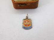 Sterling Silver Isle of Wight Souvenir  Travel Charm Pendant Vintage c1970