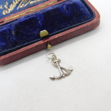 Sterling Silver Marine Anchor of Hope Charm Pendant Vintage c1970