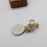 Sterling Silver Motor Car Charm Pendant Vintage c1970