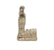 Sterling Silver Big Ben Charm Pendant Vintage c1970
