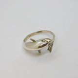Sterling Silver Dolphin Wraparound Dress Band Ring Vintage c1970 Size H