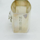 Boxed Sterling Silver Pointing Hound Dog Napkin Ring Vintage 1991 London