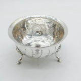 Irish George III Sterling Silver Paw Foot Floral Bowl Antique 1761 Dublin