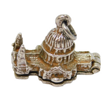 Sterling Silver Opening St Pauls Cathedral Charm Pendant Vintage c1970