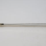19th Century Sterling Silver & Cabochon Moonstone Bar Brooch Antique c1880
