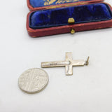 Sterling Silver Chris the Crucifiction Charm Pendant Vintage c1970