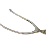 Art Deco Pair of Sterling Silver Novelty Wishbone Sugar Tongs Antique Birmingham
