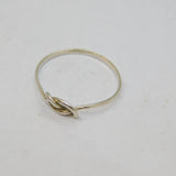 Sterling Silver Studio Style Infinity Stacking Ring Vintage c1970 Size M 1/2