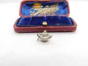 Sterling Silver Queen Anne Teapot Charm Pendant Vintage c1970