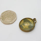 Edwardian Gilt Metal Enamel Earl Roberts & Baden-Powell Fob Pendant Antique