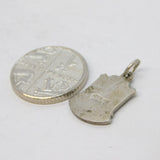 Sterling Silver Enamel Devon Shield Charm Pendant Vintage c1970