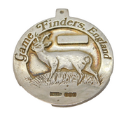 Sterling Silver 'Game Finders, England' Fob Medal Vintage 1988 Edinburgh