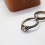 Sterling Silver Wedding & Engagement Ring Charm Pendant Vintage c1970
