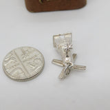 Sterling Silver Windmill Charm Pendant Vintage c1970