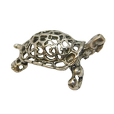 Italian .800 Silver Novelty Tortoise Ornament Vintage c1980s