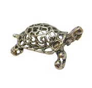 Italian .800 Silver Novelty Tortoise Ornament Vintage c1980s