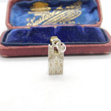 Sterling Silver Westminster Abbey Charm Pendant Vintage c1970