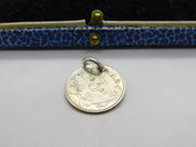 Sterling Silver Threepence Queen Victoria Charm Pendant Vintage 1897