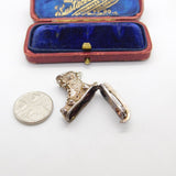 Sterling Silver FIligree Style Ice Skate Boot Charm Pendant Vintage c1970
