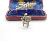 Sterling Silver Spinning Wheel Charm Pendant Vintage c1970