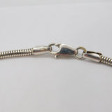Sterling Silver 2mm Wide Snake Chain Necklace 46cm/18" Vintage c2000