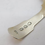George III Sterling Silver Oval Bowl Tea Caddy Spoon Antique 1820 London