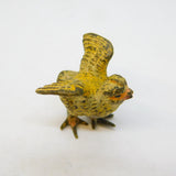 19th Century Cold Painted Vienna Bronze Baby Chick Figurine Antique c1860s