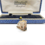 Sterling Silver Opening Couple in the Church Charm Pendant Vintage c1970