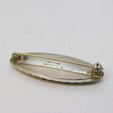 TLM Sterling Silver Morpho Butterfly Wing Palm Tree Brooch Antique c1920