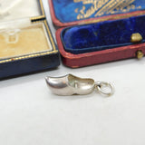 Sterling Silver Dutch Clog Shoe Charm Pendant Vintage c1970