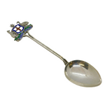 Edwardian Sterling Silver & Enamel 'Advance Australia' Souvenir Spoon Antique