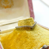 Sterling Silver Wishbone Ring Vintage c1970 Size 5.5