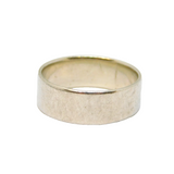 Sterling Silver Plain Wedding Band Ring Modern c2000 Size N 1/2