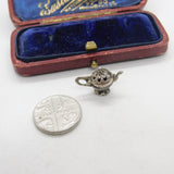 Sterling Silver Teapot Charm Pendant Vintage c1970