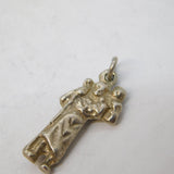Sterling Silver St Christopher Travel Charm Pendant Vintage c1970