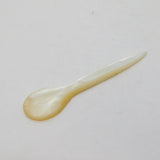 Victorian Carved Mother of Pearl Caviar Spoon Antique c1850s