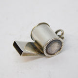 Sterling Silver Small Whistle Form Charm Pendant Vintage c1970