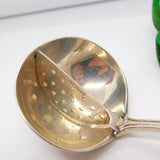 Sterling Silver Mint Sauce Strainer Spoon Antique 1933 London Art Deco