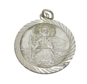 Georg Jensen Sterling Silver St Christopher Pendant Vintage c1970