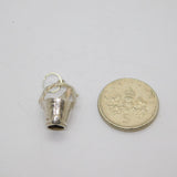 Sterling Silver Wine/Champagne In Ice Bucket Charm Pendant Vintage c1970
