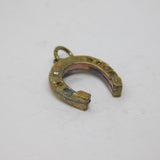 Sterling Silver Lucky Horseshoe Charm Pendant Vintage c1970
