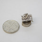 Sterling Silver Good Luck Wishing Well Charm Pendant Vintage c1970