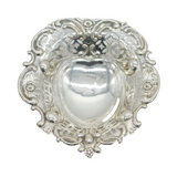 Victorian Sterling Silver Floral Pierced Treat Dish Antique 1895 London