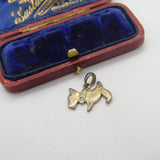 Sterling Silver Little Doggy Charm Pendant Vintage c1970