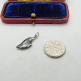 Sterling Silver & Enamel Dancing Goddess Charm Pendant Antique c1920